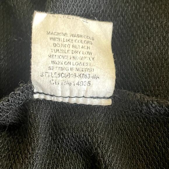 Pebble & Stone Women Cardigan M Black Open Front Peplum Hem Whimsigoth Cottage - Picture 8 of 10